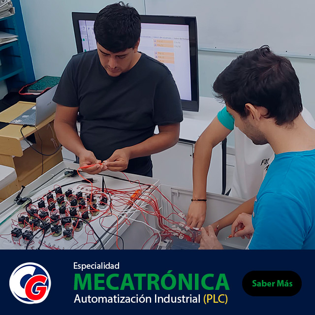 Especialidad de Mecatrónica y Automatización Industrial en PLC en Computación del Golfo